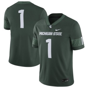 #1 Michigan State Spartans Nike Football Game Jersey - Green