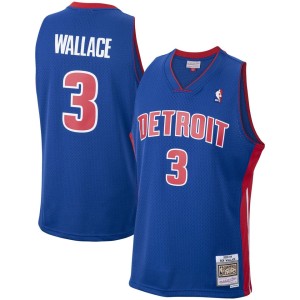 Ben Wallace Detroit Pistons Mitchell & Ness Hardwood Classics Swingman Jersey - Royal
