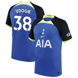 Destiny Udogie Tottenham Hotspur Nike Youth 2022/23 Away Breathe Stadium Replica Jersey - Blue