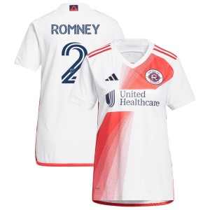 Dave Romney New England Revolution adidas Women's 2023 Defiance Replica Jersey - White
