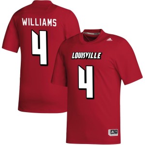 Aaron Williams Louisville Cardinals adidas NIL Replica Football Jersey - Red