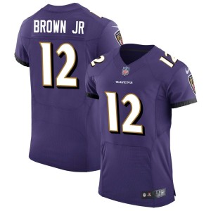 Anthony Brown Jr Baltimore Ravens Nike Speed Machine Elite Jersey - Purple