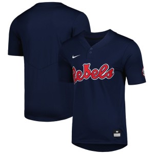 Ole Miss Rebels Nike 2-Button Replica Baseball Jersey - Navy