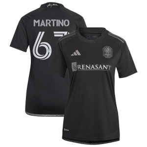 Ben Martino Nashville SC adidas Women's 2023 Man In Black Kit Replica Jersey - Black