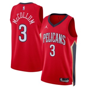 Men's New Orleans Pelicans CJ McCollum Statement Edition Jersey - Red