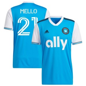 Vinicius Mello Charlotte FC adidas 2022 Primary Replica Jersey - Blue