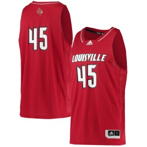 #45 Louisville Cardinals adidas Swingman Basketball Jersey - Red