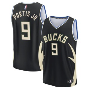 Bobby Portis Jr  Milwaukee Bucks Fanatics Branded Youth Fast Break Jersey - Black - Statement Edition