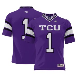 #1 TCU Horned Frogs ProSphere Youth Endzone Football Jersey - Purple