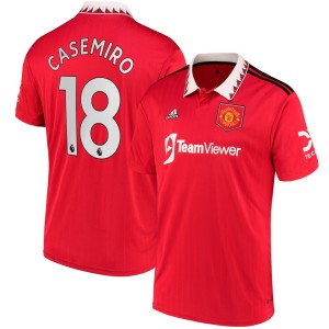 Carlos Casemiro Manchester United adidas 2022/23 Home Replica Player Jersey - Red