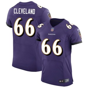 Ben Cleveland Baltimore Ravens Nike Speed Machine Elite Jersey - Purple