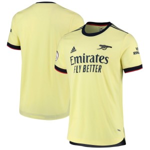 Arsenal adidas 2021 Away Authentic Patch Jersey - Pearl Citrine