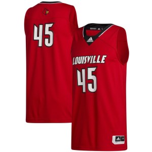 #45 Louisville Cardinals adidas Swingman Jersey - Red