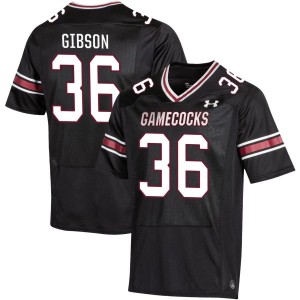 B.J. Gibson South Carolina Gamecocks Under Armour NIL Replica Football Jersey - Black