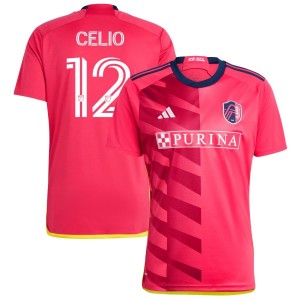 Celio Pompeu Celio St. Louis City SC adidas 2023 CITY Kit Replica Jersey - Red