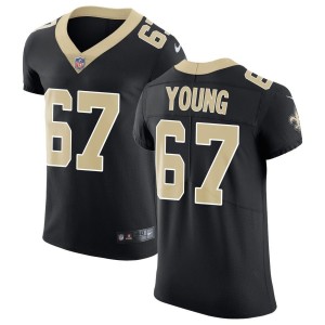 Landon Young New Orleans Saints Nike Vapor Untouchable Elite Jersey - Black