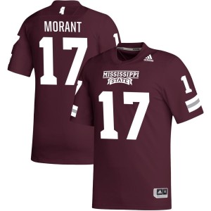 Jordan Morant Mississippi State Bulldogs adidas NIL Replica Football Jersey - Maroon