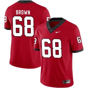 Chris Brown Georgia Bulldogs Nike NIL Replica Football Jersey - Red