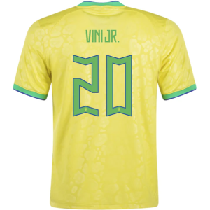 Brazil Vinicius Jr Home Jersey 2022 World Cup Kit