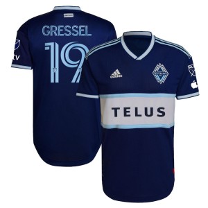 Julian Gressel Vancouver Whitecaps FC adidas 2023 The Hoop x This City Authentic Player Jersey - Blue