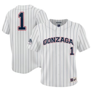 #1 Gonzaga Bulldogs ProSphere Baseball Jersey - White