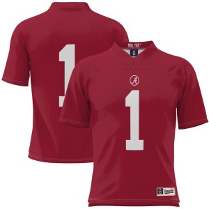 #1 Alabama Crimson Tide ProSphere Football Jersey - Crimson
