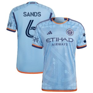 James Sands New York City FC adidas 2023 The Interboro Kit Authentic Jersey - Light Blue