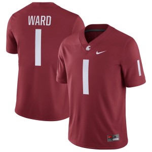 Cameron Ward Washington State Cougars Nike NIL Replica Football Jersey - Crimson