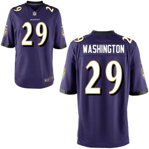 Ar'Darius Washington Baltimore Ravens Nike Youth Game Jersey - Purple