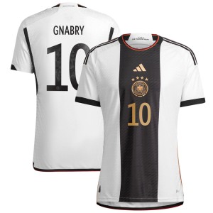 Serge Gnabry Germany National Team adidas 2022/23 Home Authentic Player Jersey - White