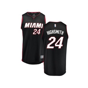 Haywood Highsmith Miami Heat Fanatics Branded Youth Fast Break Replica Jersey Black - Icon Edition