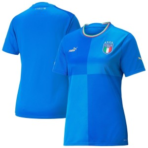 Italy National Team Puma Women's 2022/23 Home Replica Blank Jersey - Blue