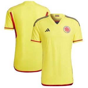 Colombia National Team adidas 2022/23 Home Authentic Blank Jersey - Yellow