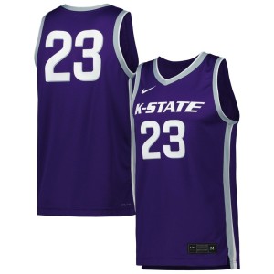 #23 Kansas State Wildcats Nike Replica Basketball Jersey - Purple