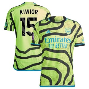 Jakub Kiwior  Arsenal adidas 2023/24 Away Authentic Jersey - Yellow