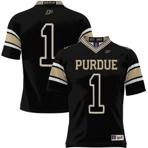 #1 Purdue Boilermakers ProSphere Youth Endzone Football Jersey - Black