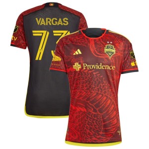 Obed Vargas Seattle Sounders FC adidas 2023 The Bruce Lee Kit Authentic Jersey - Red
