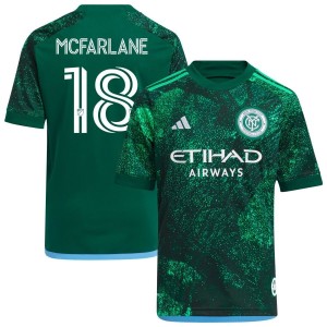 Christian McFarlane  New York City FC adidas Youth 2023 The Parks Replica Jersey - Green