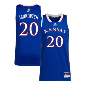 Michael Jankovich Kansas Jayhawks adidas Unisex NIL Men's Basketball Jersey - Royal