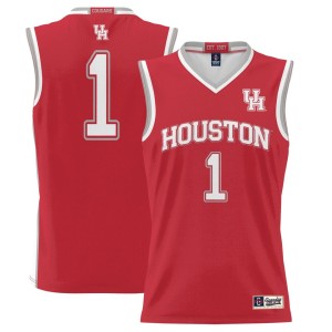 #1 Houston Cougars ProSphere Basketball Jersey - Red
