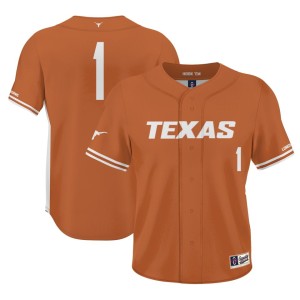 #1 Texas Longhorns ProSphere Baseball Jersey - Texas Orange