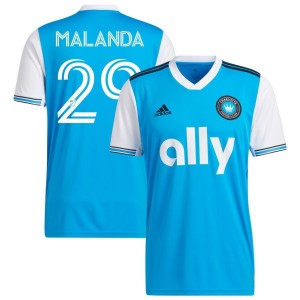 Adilson Malanda Charlotte FC adidas 2022 Primary Replica Jersey - Blue