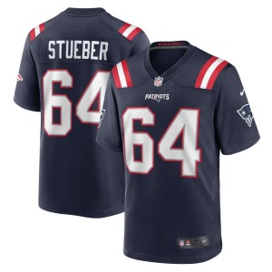 Andrew Stueber New England Patriots Nike Game Player Jersey - Navy