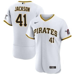 Andre Jackson Pittsburgh Pirates Nike Home Authentic Jersey - White