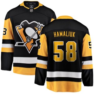 Dillon Hamaliuk Pittsburgh Penguins Fanatics Branded Home Breakaway Jersey - Black