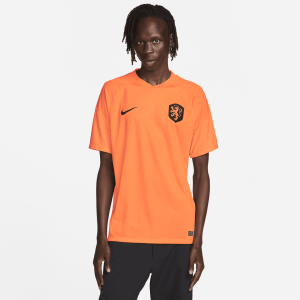 Netherlands 2022 Stadium Home Men's Nike Dri-FIT Soccer Jersey - Total Orange/Black