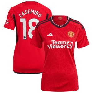 Casemiro Manchester United adidas Women's 2023/24 Home Replica Player Jersey - Red