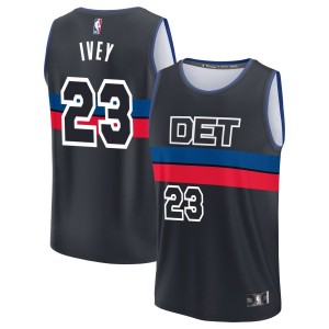 Jaden Ivey  Detroit Pistons Fanatics Branded Fast Break Jersey - Charcoal - Statement Edition