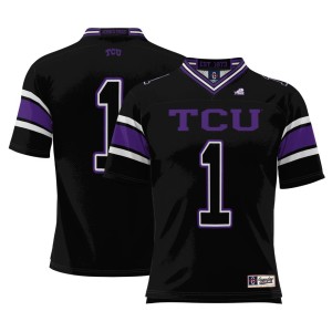 #1 TCU Horned Frogs ProSphere Youth Endzone Football Jersey - Black