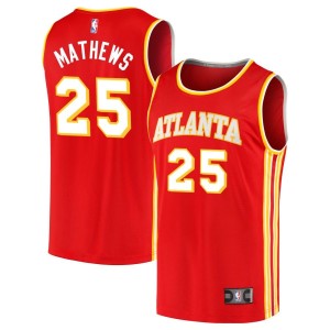 Garrison Mathews  Atlanta Hawks Fanatics Branded Youth Fast Break Jersey - Red - Icon Edition